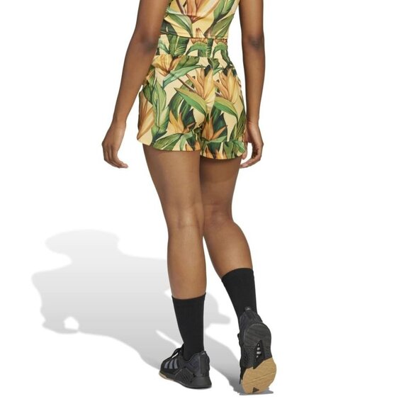 Farm Rio x Adidas Training Shorts Women’s Size Small Floral Graphic Print JD6278 - Picture 7 of 8